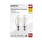 Satco 3-Watt B11 LED - Clear - Candelabra Base - 2700K - 200 Lumens - 120 Volts, 2PK S21817 - alternate 4